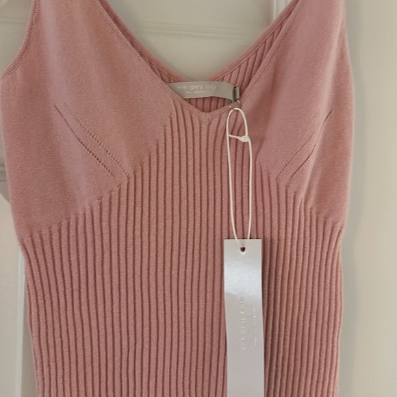 ONE GREY DAY Cotton/Cashmere Blend Ribbed Knit Cami/Tank (Medium) BNWT 💕 - Picture 3 of 5